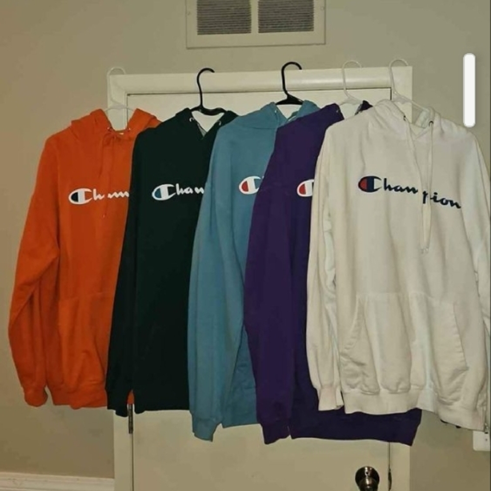 Champion Men's Hooded Sweater - Multiple Colors